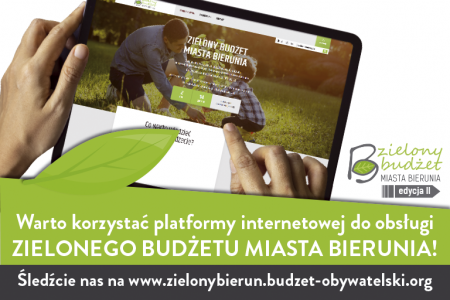 Platforma internetowa do Zielonego Budżetu Miasta Bierunia już działa!